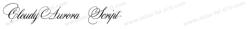 CloudyAurora Script字体转换